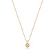 Gold Orb Drop Pendant Necklace