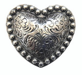 C218 Butterfly Heart Concho by westerncanteens.com