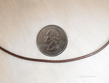 Leather Cord Copper Smooth Finish Necklace 2 MM - Sizes 14"-28" #LC2CPR