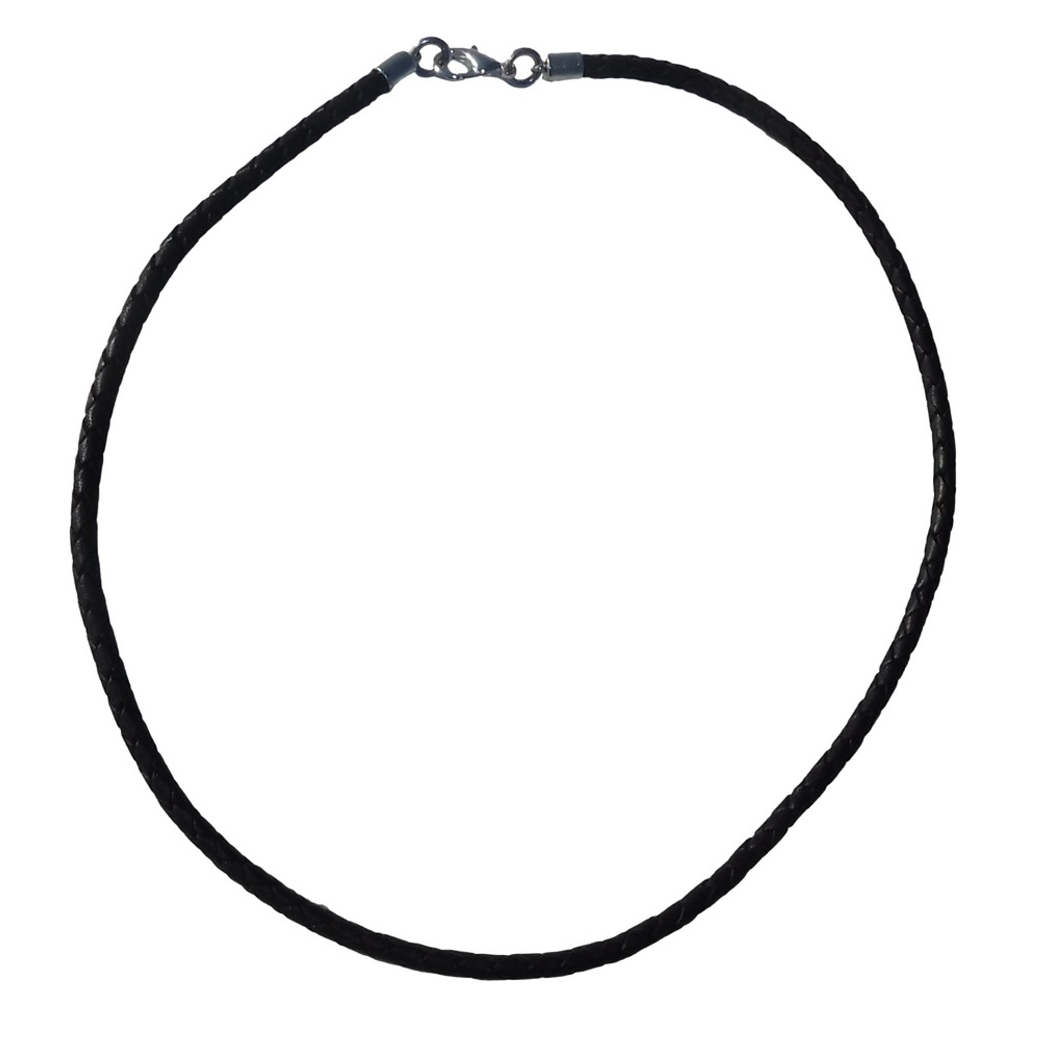 Black Leather Cord Necklace