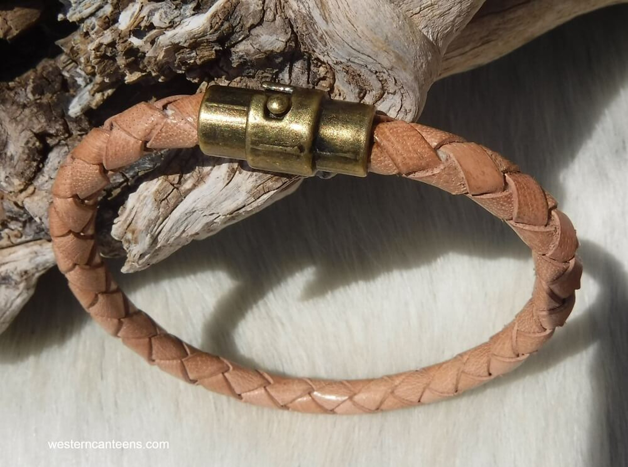 Magnetic Clasp Leather Bracelet