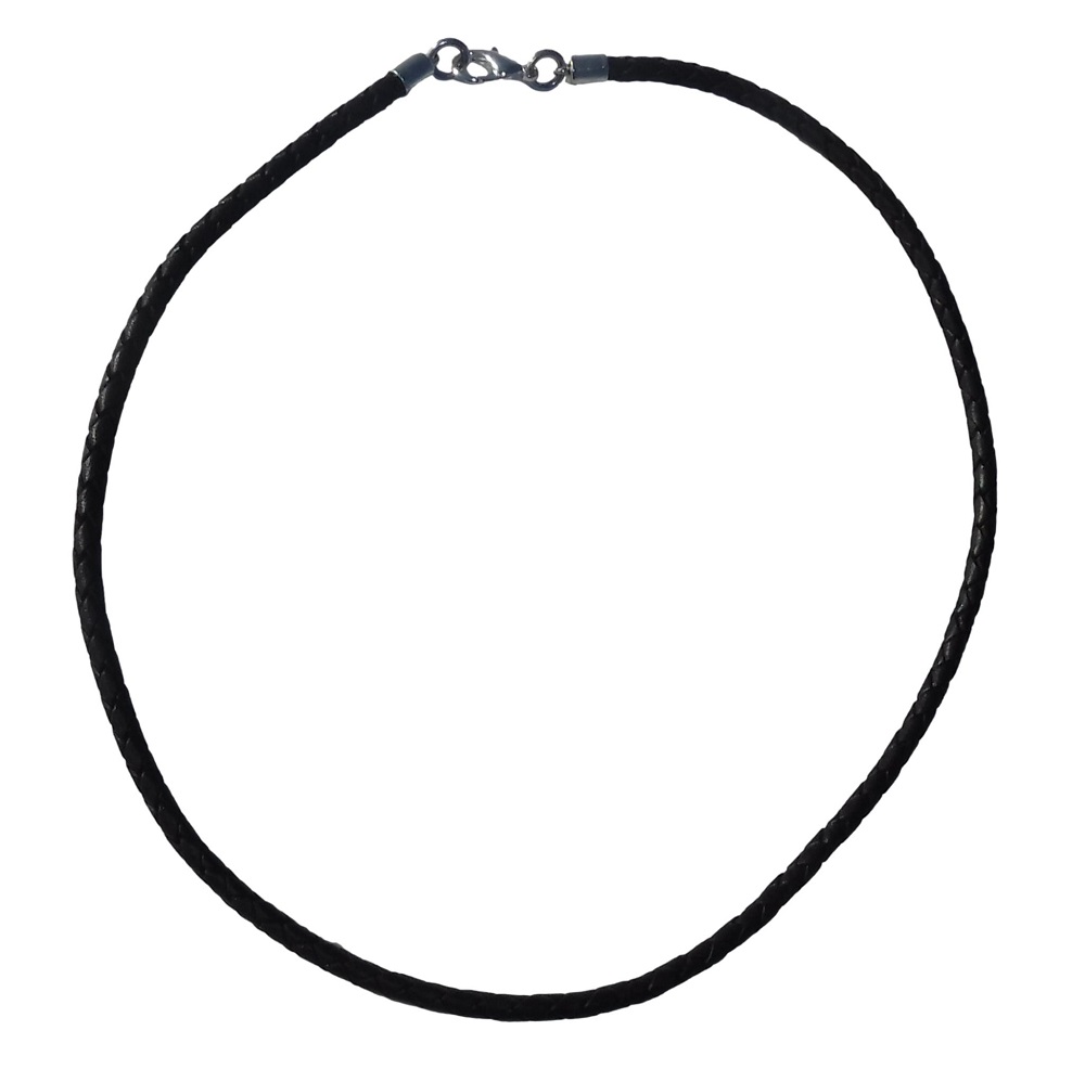 Tenvis, 1/8 (3 mm) Black Leather Necklace, In stock!