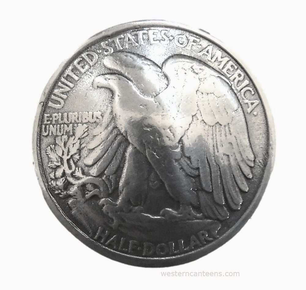 RAOING Half Dollar ID Pendant 【Eagle】 American Coin Treasures Coin Pendant Necklace Walking Liberty Half