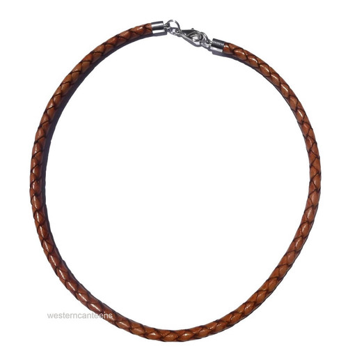 Cord, Leather Cord Necklace, Brown, 2mm, 24inches L, Sold per