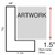 CanvasPlace.com Floater Frame profile diagram dimensions