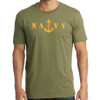 us navy tshirt anchor olive drab