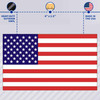 usa flag decal features