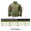 special ops tactical waterproof jacket sizing