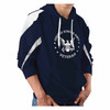 us navy veteran hooded sweatshirt eagle emblem officially licensed - side view