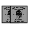 God Will Judge Our Enemies Decal Sticker Quantity of (2) - shown as a two pack decal pack