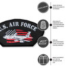 USAF Patch with US Flag Graphic features