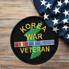 Korea War Veteran Patch with Ribbons Graphic