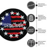We The People Patch with Flag Graphic features