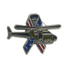 American Flag and Chopper Lapel/Hat pin: front of lapel pin