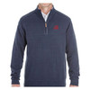 Clubhouse Classic Quarter Zip sweater with Embroidered Flag and Veteran Text