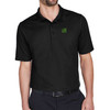 Country Club Classic Luxury Polo with Embroidered Green Flag and Veteran Text front view