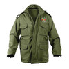 DD-214 Alumni Logo Embroidered Soft Shell M-65 Tactical Jacket olive drab jacket