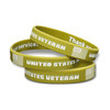 Three United States Veteran Silicon Wristband/Bracelet