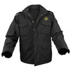 softshell m-65 tactical jacket with embroidered soldier for life detail in black