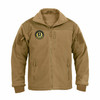 U.S. Army Soldier For Life Embroidered Special Operations Tactical Fleece Jacket in Coyote