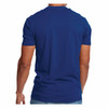 Officially Licensed by the United States Air Force "DD-214 Alumni" Royal Blue T-Shirt with American Flag on Sleeve back view