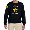 NEW US Army Veteran logo on Crewneck Sweatshirt front