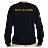 NEW Officially Licensed United States Army Logo and Slogan on Graphic Black Crewneck Sweatshirt back view