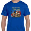 Vietnam Veteran T-Shirt Home of the Free Because of the Brave in royal blue