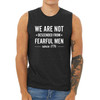 We Are Not Descended From Fearful Men Since 1776 Sleeveless Shirt in charcoal