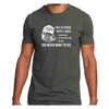 Veteran olive drab T-Shirt I'm A Veteran With 3 Sides text with Bald Eagle graphic front view