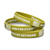 stacked United States Veteran Silicon Wristband/Bracelet