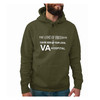 The Cost of Freedom - Limited Issue Olive Drab Hoodie front view