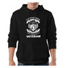 VETERAN: I Earned the Title - Black Hoodie front view
