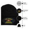 Beanie with Embroidered I am a Veteran Patch features