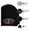 Black Beanie with Embroidered Cost Of Freedom Patch features