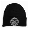 Beanie with Embroidered Freedom Is Not Free Patch front view