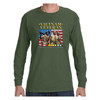 Vietnam Veteran - Home of the Free - Because of the Brave Long Sleeve T-Shirt olive drab front