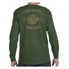 US Veteran Southeast Asia Tour Dragon Vintage Olive Drab Long Sleeve T-shirt back view