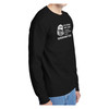 Veteran Black Long Sleeve  T-Shirt I'm A Veteran With 3 Sides text with Bald Eagle graphic side view