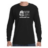 Veteran Black Long Sleeve  T-Shirt I'm A Veteran With 3 Sides text with Bald Eagle graphic front view