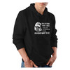 Veteran Black Hoodie I'm A Veteran With 3 Sides text with Bald Eagle graphic side view