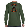 Vietnam Veteran Olive Drab Long Sleeve T-shirt with Agent Orange Graphic back view