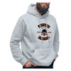 Vietnam Veteran Grey Hoodie with Agent Orange Graphic side view