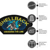 navy shellback crossing line patch features
