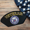 navy veteran patch blue emblem