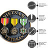 vietnam veteran 3 medals challenge coin features