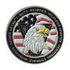us army veteran challenge coin eagle back