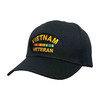 vietnam veteran hat with service ribbon quarter view