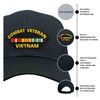 vietnam combat veteran with service ribbon black hat features