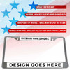 License Plate Frame - infographics heavy-duty metal weatherproof super sharp colors comes with pre-drilled holes